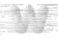 Marriage certificate of William and Margaret