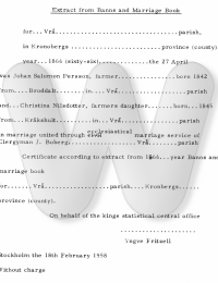 Marriage Book page